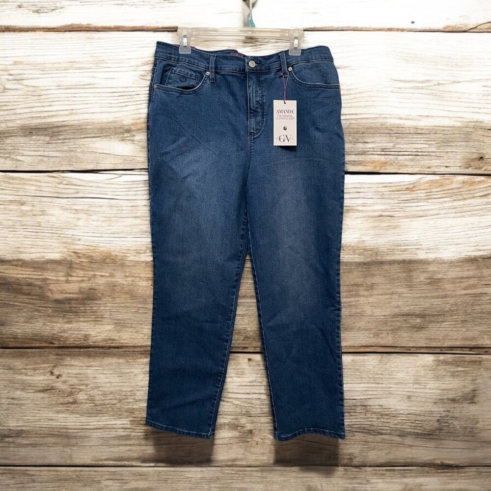 Gloria Vanderbilt Women's Blue Jeans NEW Sz 16 Short Slimming Casual Activewear